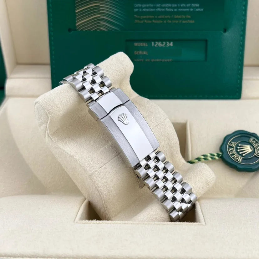 Rolex Datejust 36 10P Princess Cut Diamond Blue Dial - Gemaee  UAE