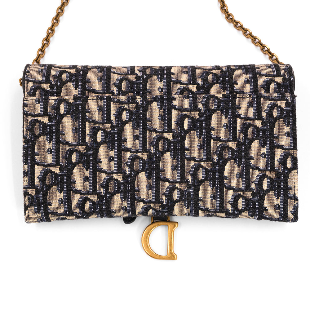 Dior  Saddle Long Wallet with Chain - Gemaee  UAE