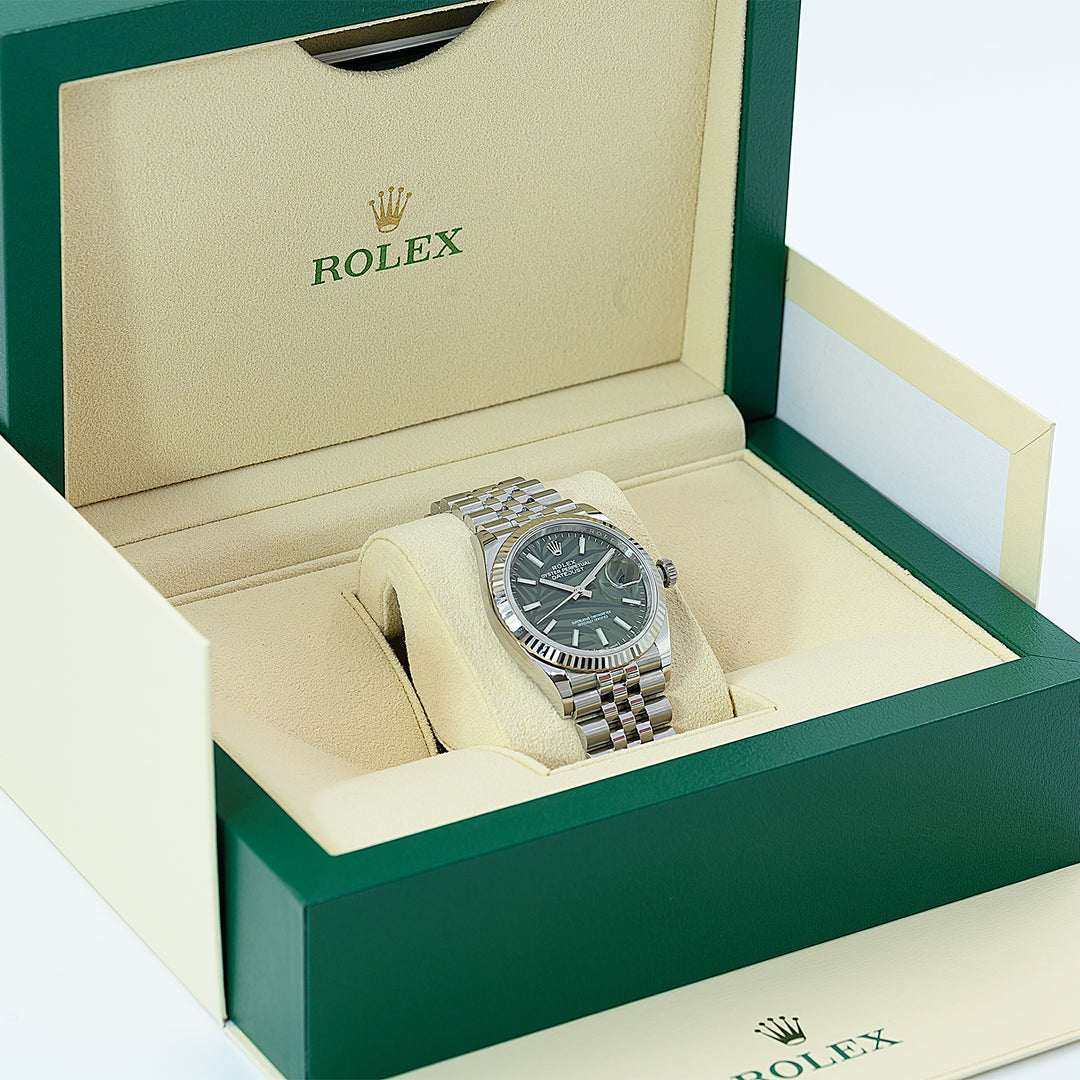 Rolex Watch 36mm Oystersteel Green - Gemaee  UAE