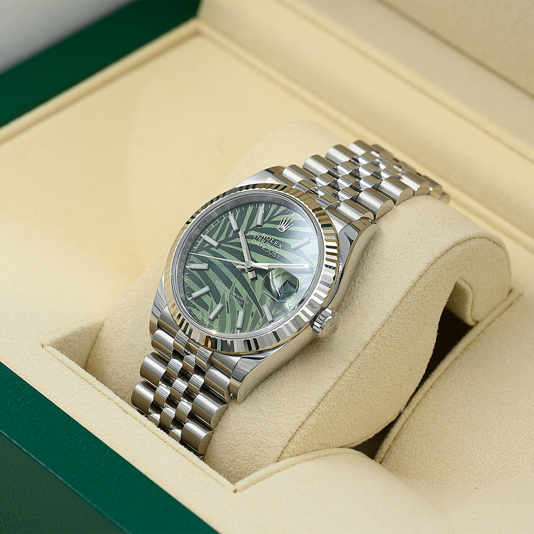 Rolex Watch 36mm Oystersteel Green - Gemaee  UAE