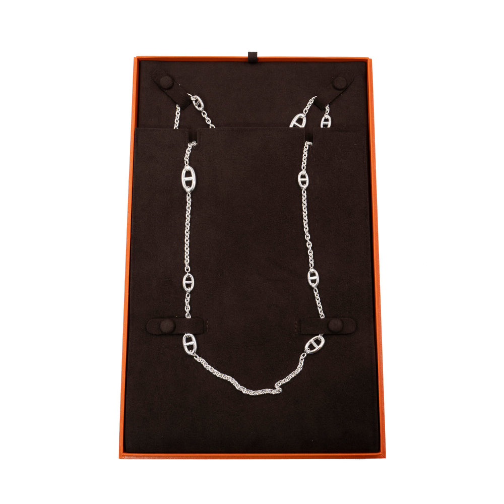 Hermès Farandole Sautoir 160cm Sterling Silver Necklace - Gemaee  UAE