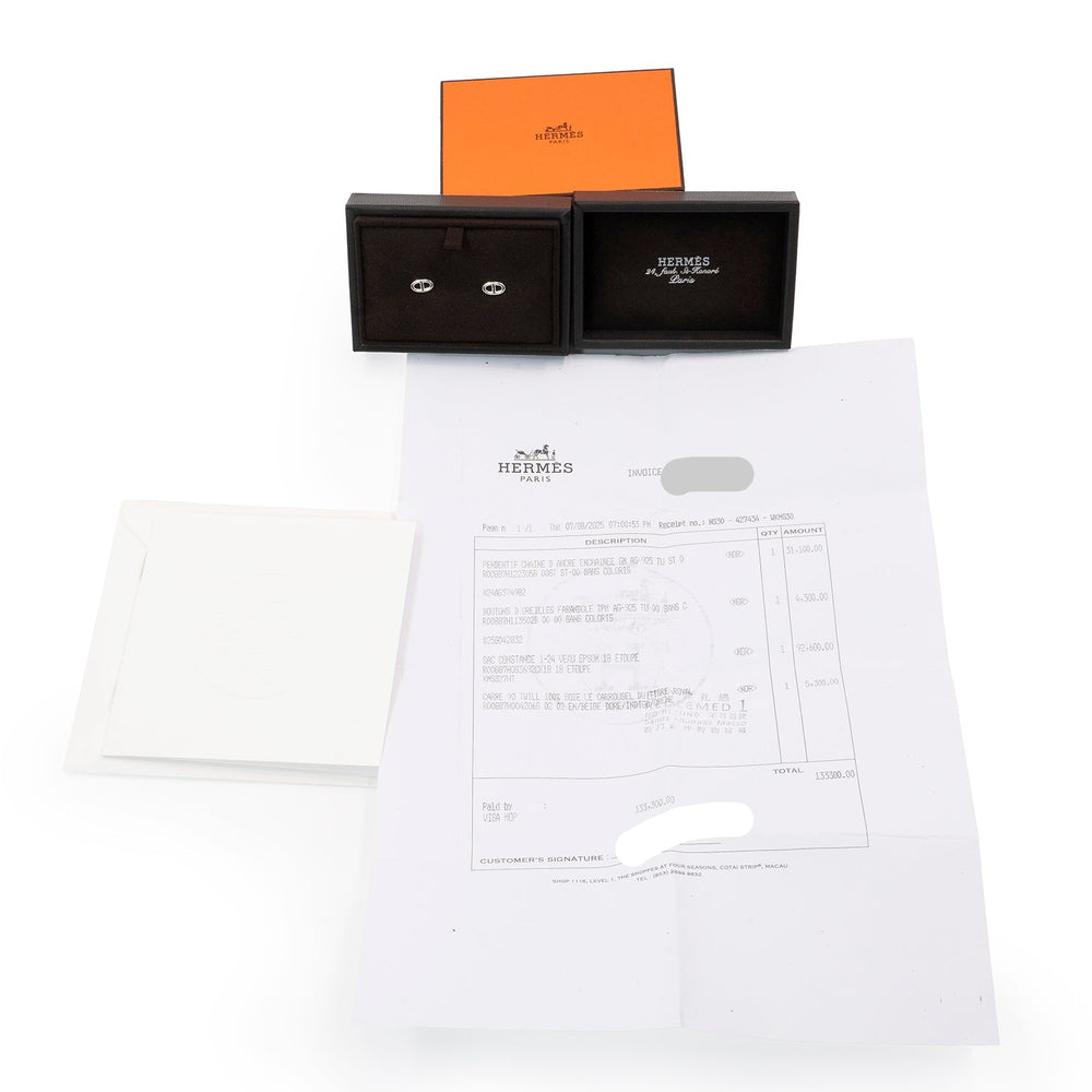 Hermès Farandole Very Small Earrings 925 Sterling Silver, Classic Studs - Gemaee  UAE