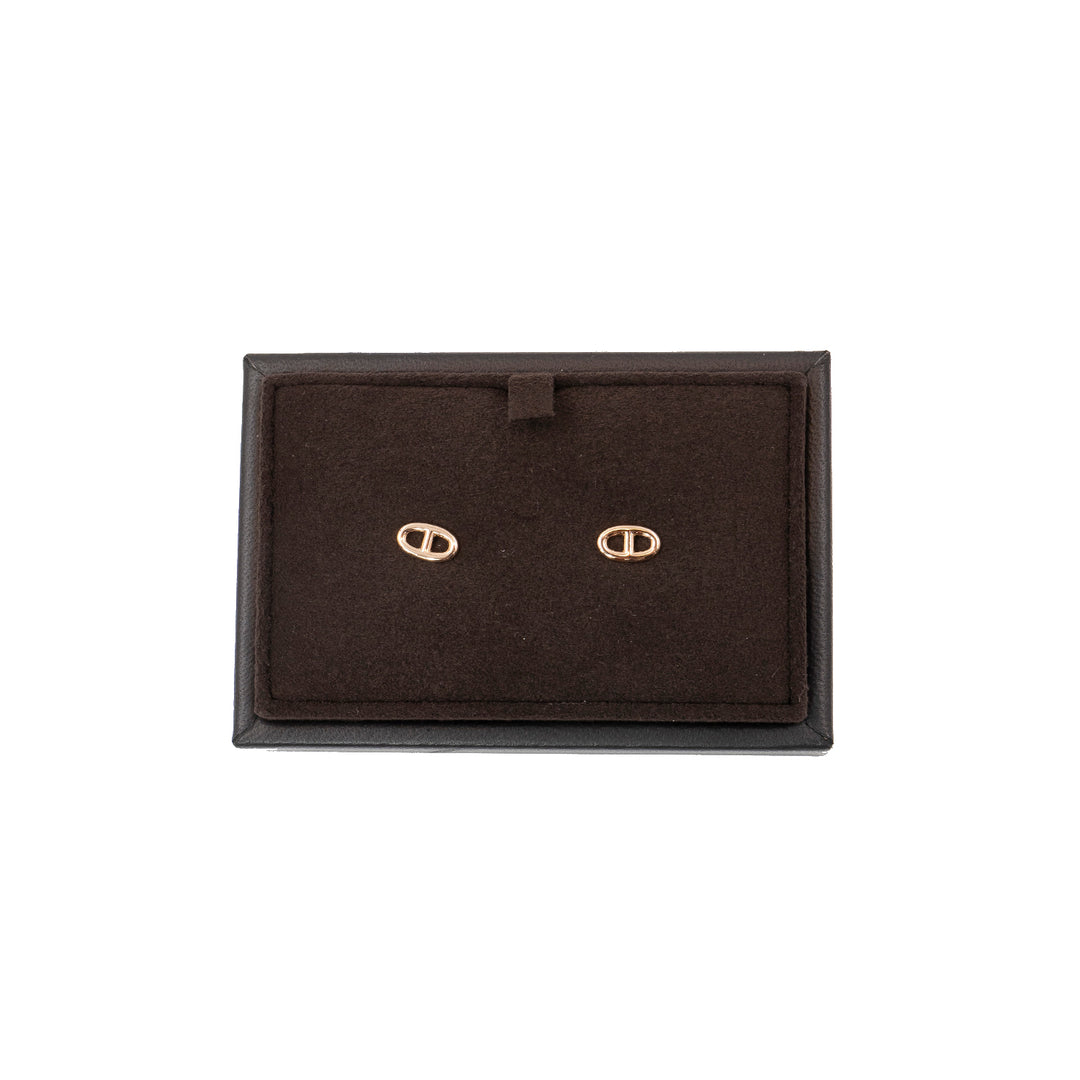 Hermès Farandole Very Small Earrings 18K Rose Gold Classic Studs - Gemaee  UAE