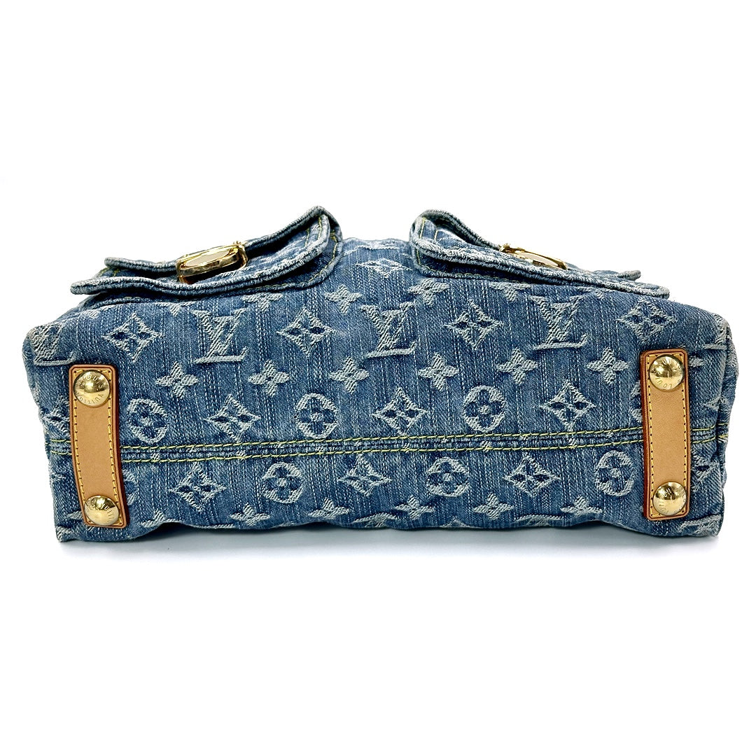 Louis Vuitton Blue Monogram denim Buggy Pm Shoulder bag - Gemaee  UAE