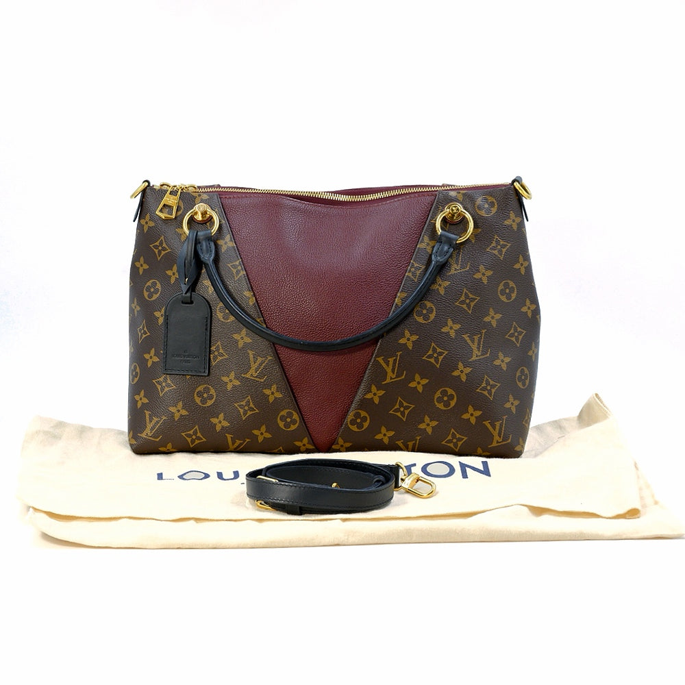 Louis Vuitton Bordeaux Monogram Canvas MM V Tote Bag - Gemaee  UAE