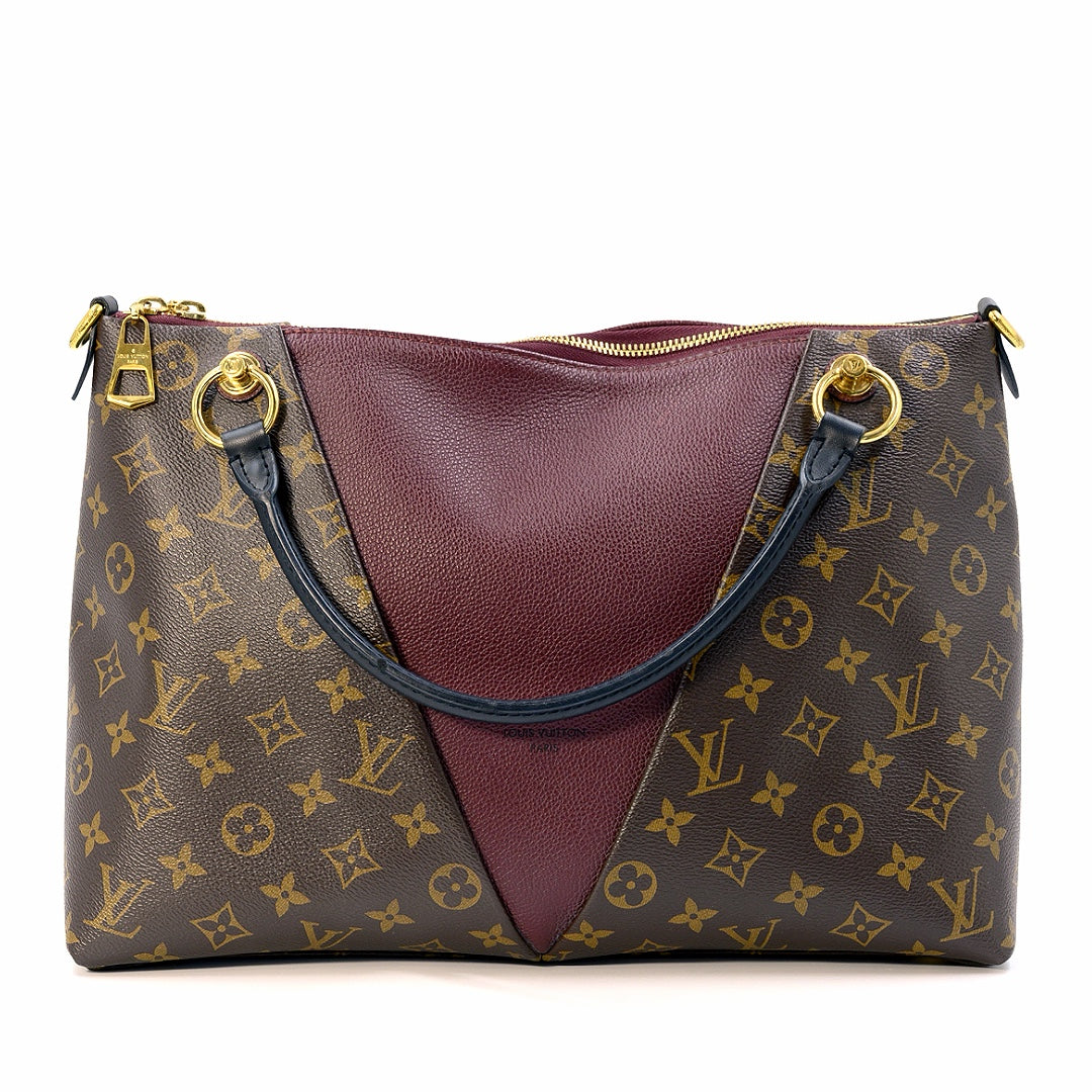 Louis Vuitton Bordeaux Monogram Canvas MM V Tote Bag - Gemaee  UAE