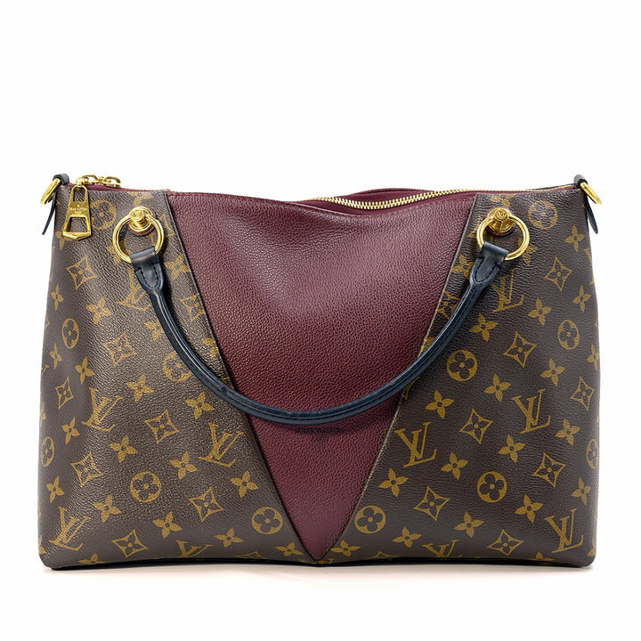 Louis Vuitton Bordeaux Monogram Canvas MM V Tote Bag - Gemaee  UAE