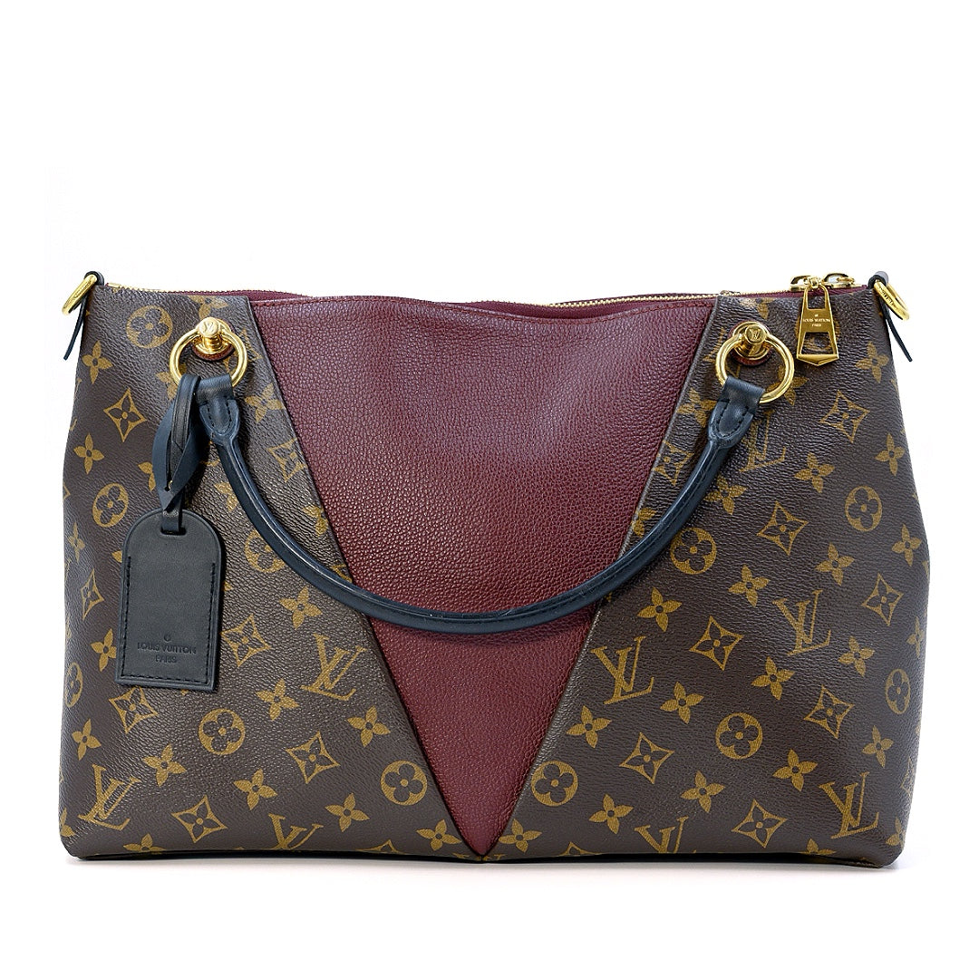 Louis Vuitton Bordeaux Monogram Canvas MM V Tote Bag Gemaee UAE - Main Image