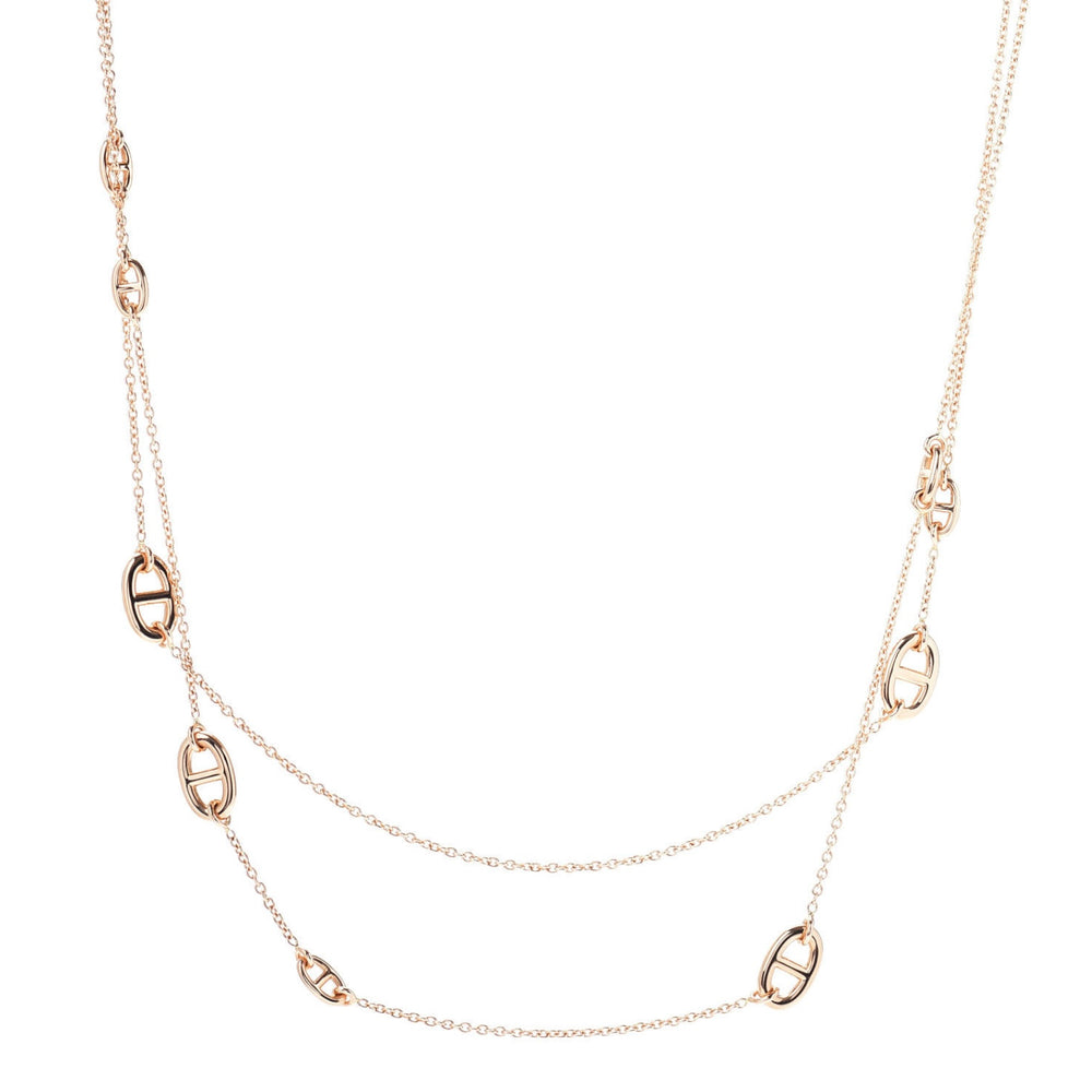 Hermès CA Farandole PM 18k Rose Gold 120 cm Long Necklace - Gemaee  UAE