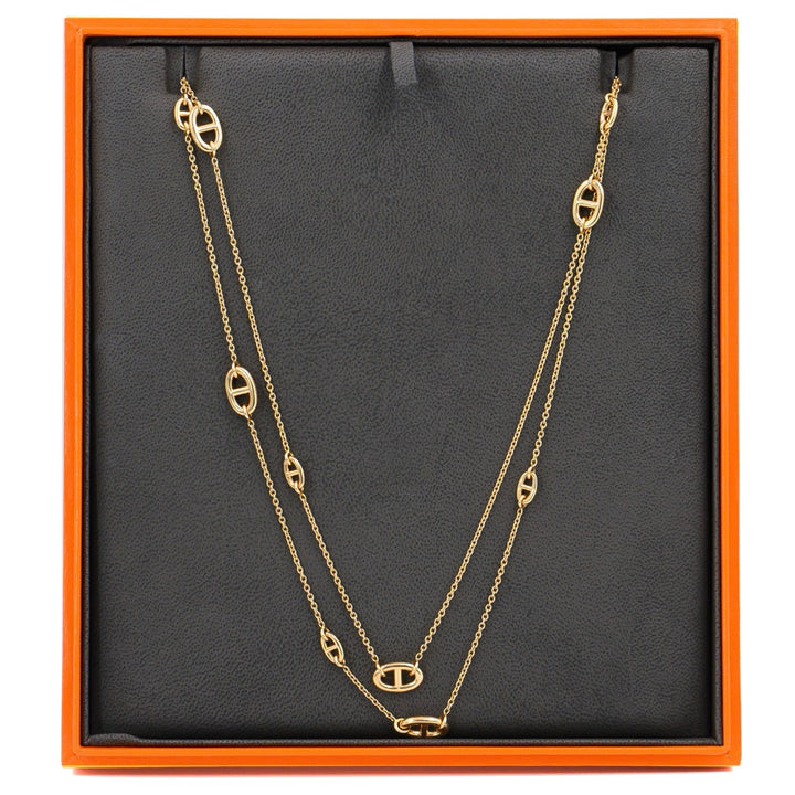 Hermès CA Farandole PM 18k Rose Gold 120 cm Long Necklace - Gemaee  UAE
