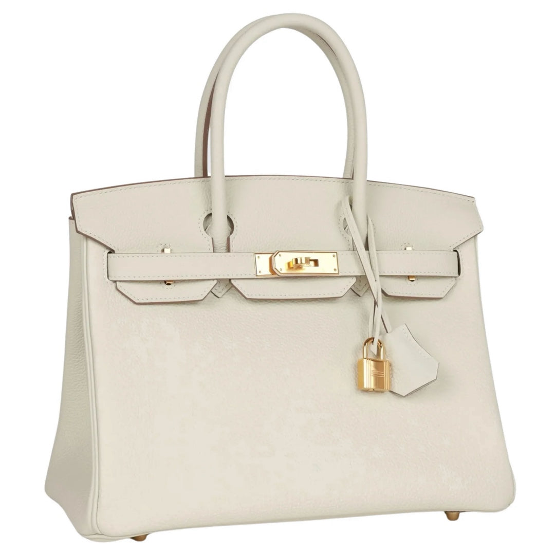 Hermès Birkin 30 Bag in Mushroom Togo Leather with Gold Hardware
