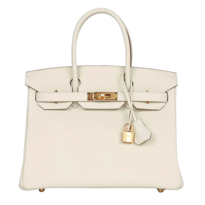 Hermès Birkin 30 Bag in Mushroom Togo Leather with Gold Hardware