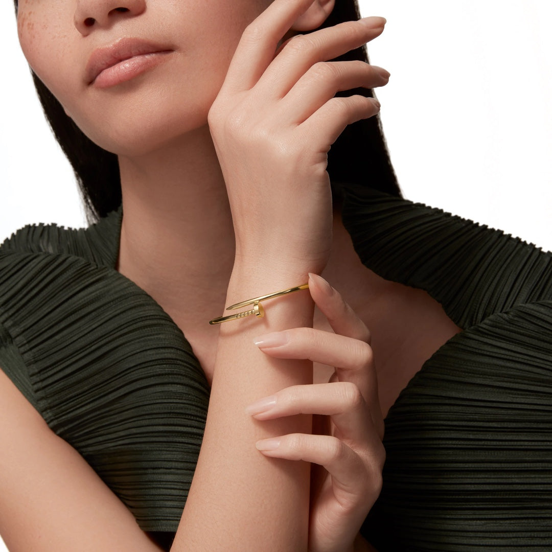 Cartier Juste Un Clou Thin Model size 16 Yellow Gold Bracelet - Gemaee  UAE