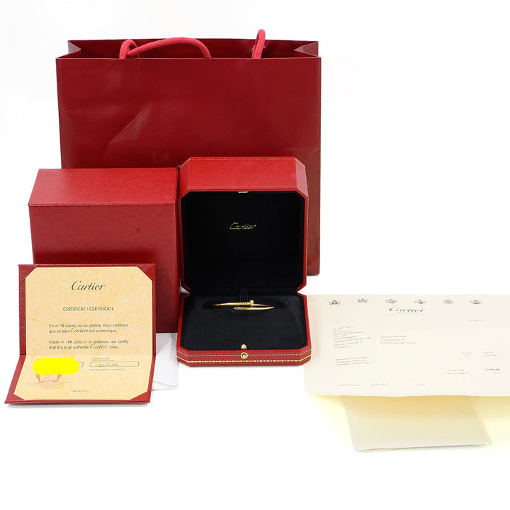 Cartier Juste Un Clou Thin Model size 16 Yellow Gold Bracelet - Gemaee  UAE