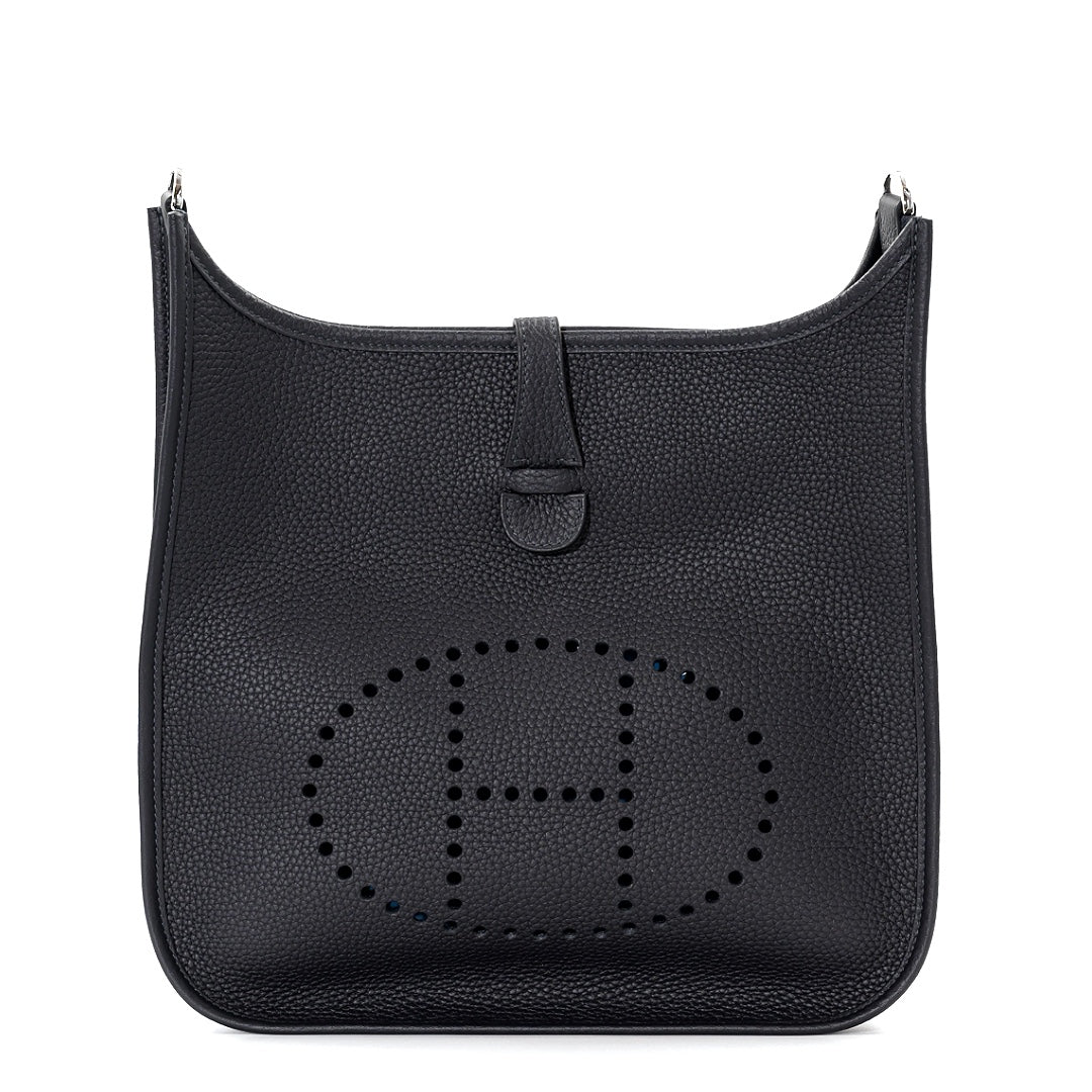 Hermès Evelyne III PM 29 Bag in Caban Clemence Leather Handbag - Gemaee  UAE