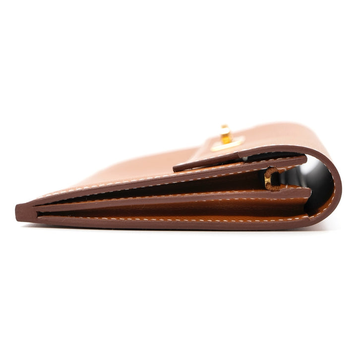 Hermès Kelly Pocket Long Wallet in Gold Madame Calfskin with Gold Hardware - Gemaee  UAE