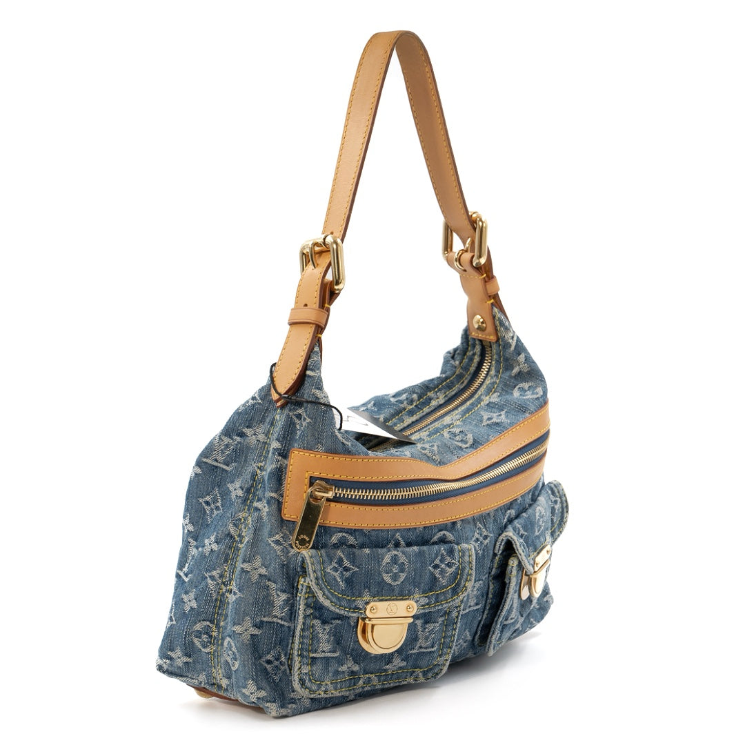 Louis Vuitton Blue Monogram denim Buggy Pm Shoulder bag - Gemaee  UAE