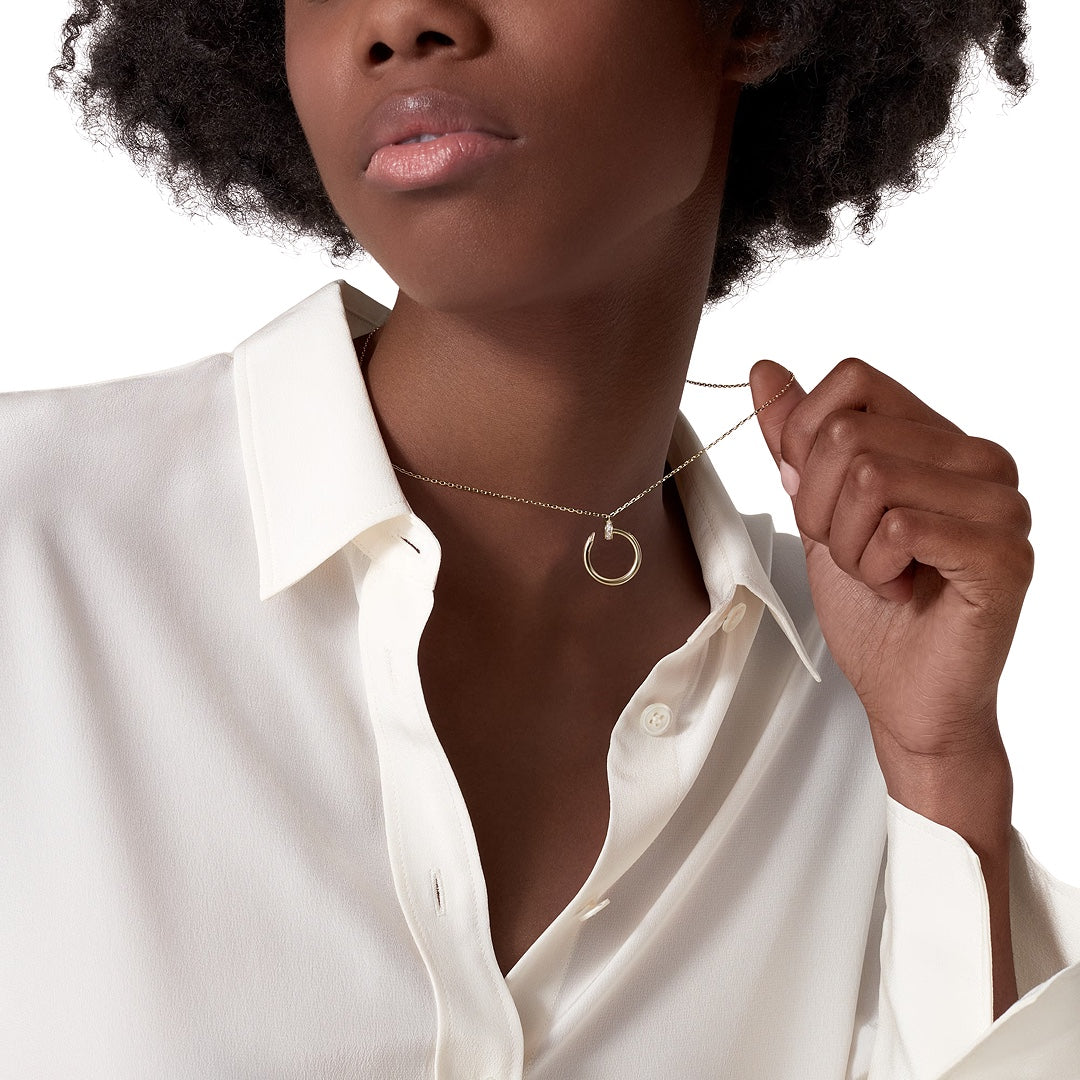 Cartier Juste un Clou Diamond Pendant Necklace in 18K Yellow Gold - Gemaee  UAE