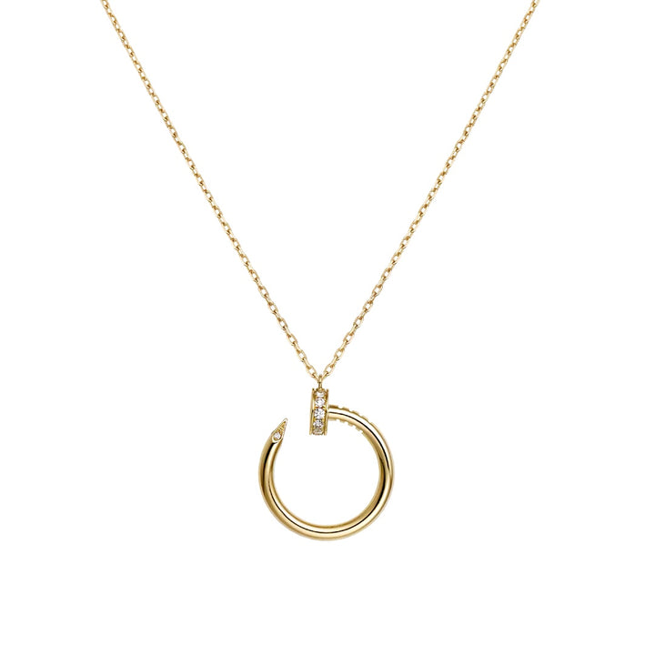 Cartier Juste un Clou Diamond Pendant Necklace in 18K Yellow Gold - Gemaee  UAE