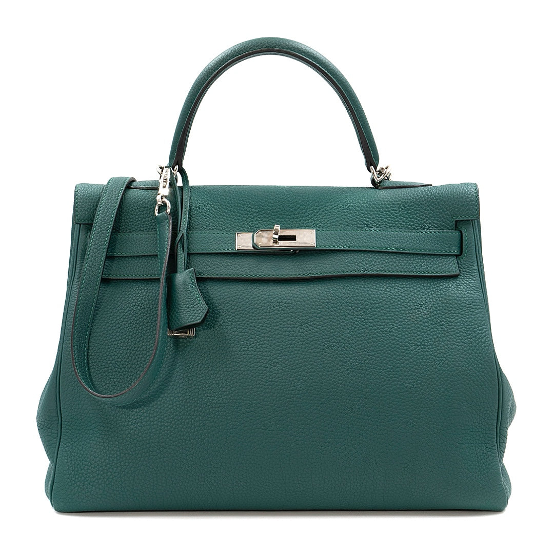 Hermès Birkin 35 Malachite Togo Leather with Palladium Hardware - Gemaee  UAE