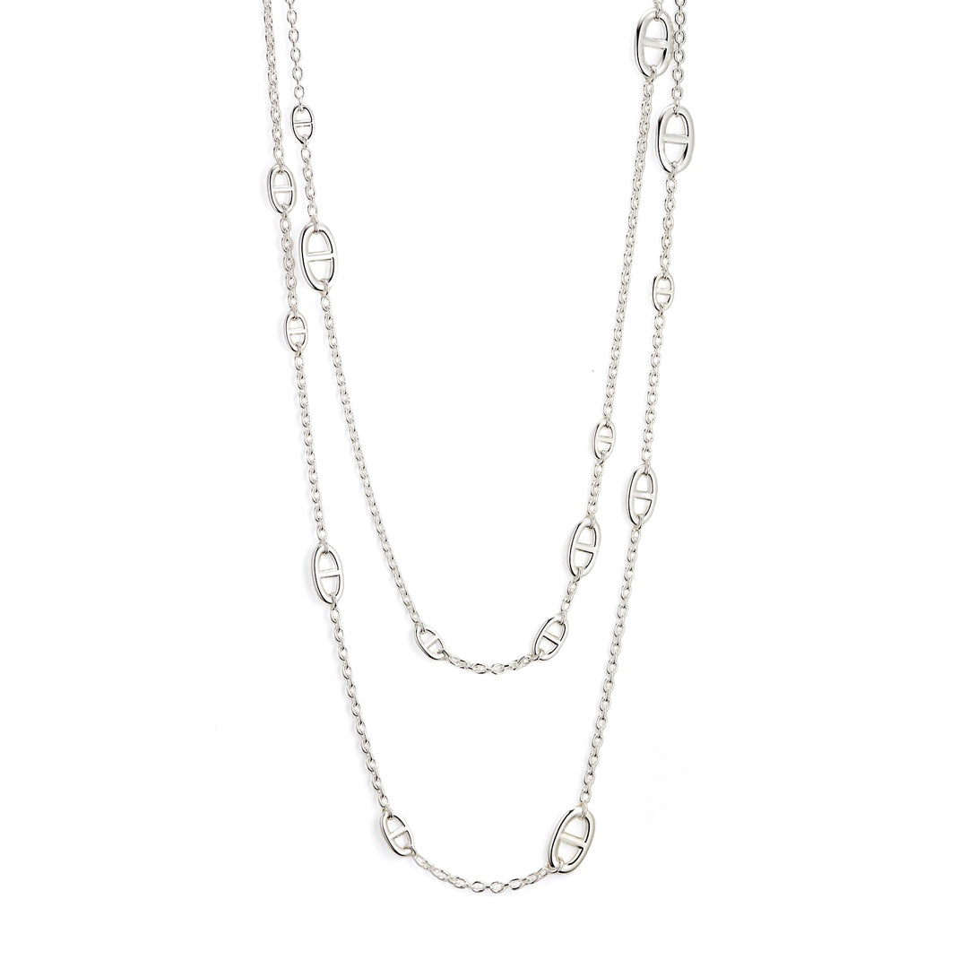 Hermès Farandole Long Necklace 160 in Sterling Silver - Gemaee  UAE