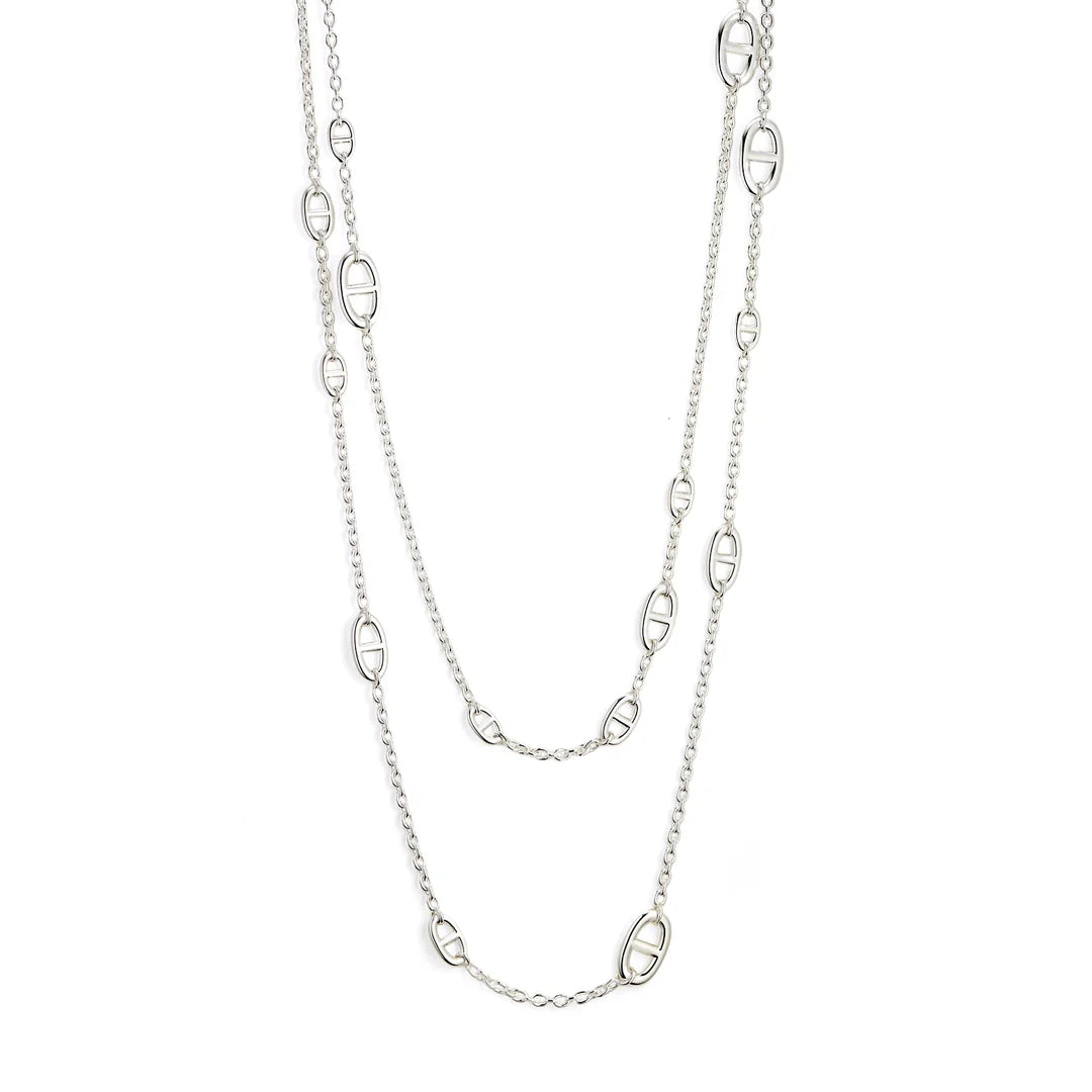 Hermès Farandole Sautoir 160cm Sterling Silver Necklace - Gemaee  UAE