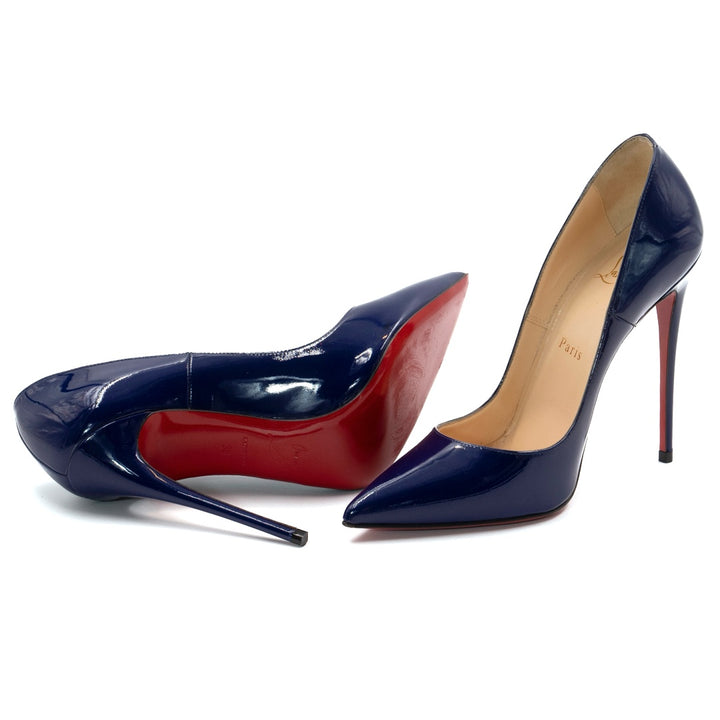 Christian Louboutin Blue Patent Leather So Kate Pumps - Gemaee  UAE