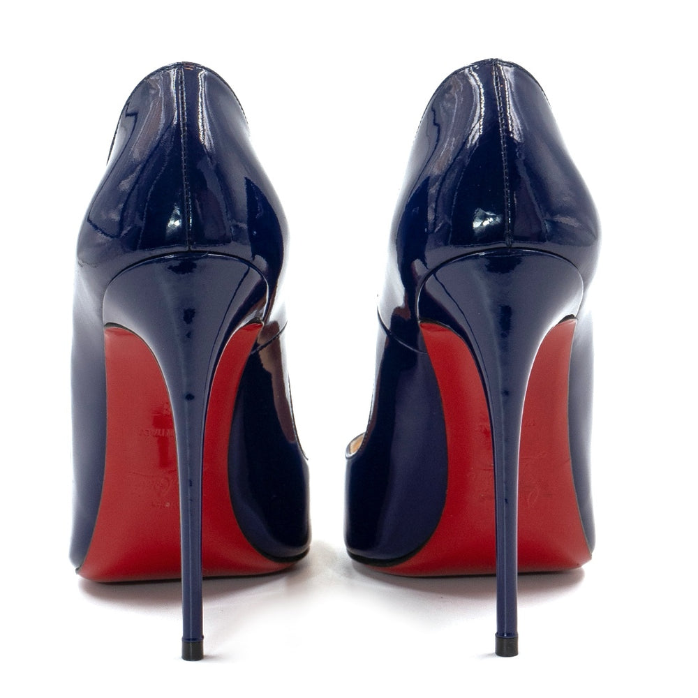 Christian Louboutin Blue Patent Leather So Kate Pumps - Gemaee  UAE