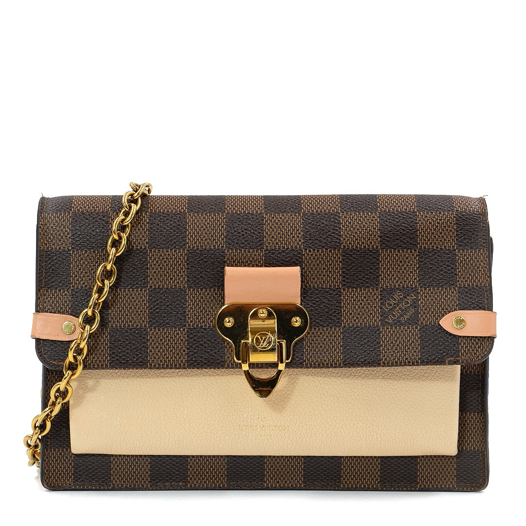Louis Vuitton Damier Ebene Vavin Chain Wallet in Coated Canvas - Gemaee  UAE