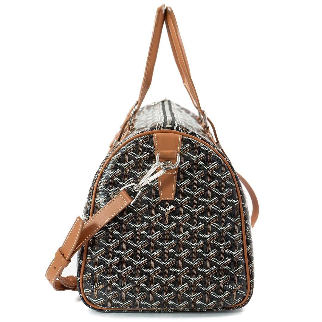 Goyard Boston 45 Tote Bag in Noir et Naturel