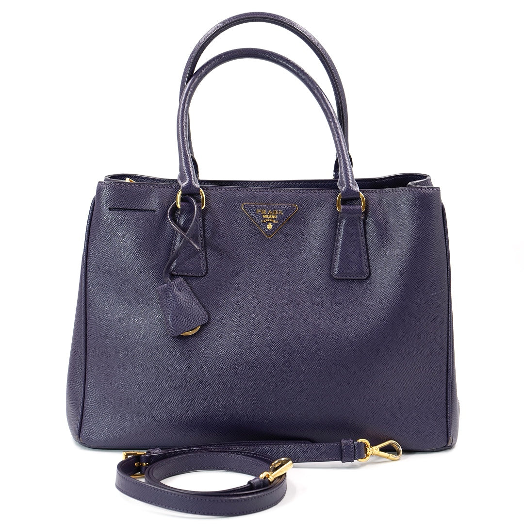 Prada Galleria Medium Saffiano Leather Bag in Purple