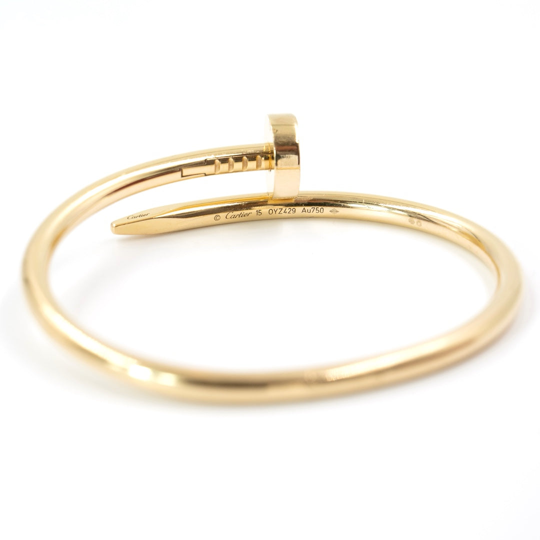 Cartier Juste un Clou Bracelet Classic Model Size 15 in 18K Yellow Gold