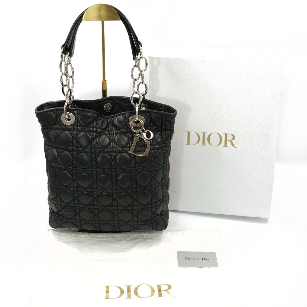 Dior Black Cannage Quilted Leather Soft Lady Dior Tote - Gemaee  UAE