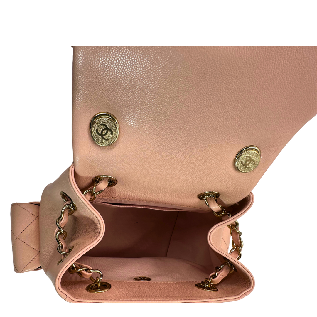 Chanel Caviar Pink Backpack Bag - Gemaee  UAE