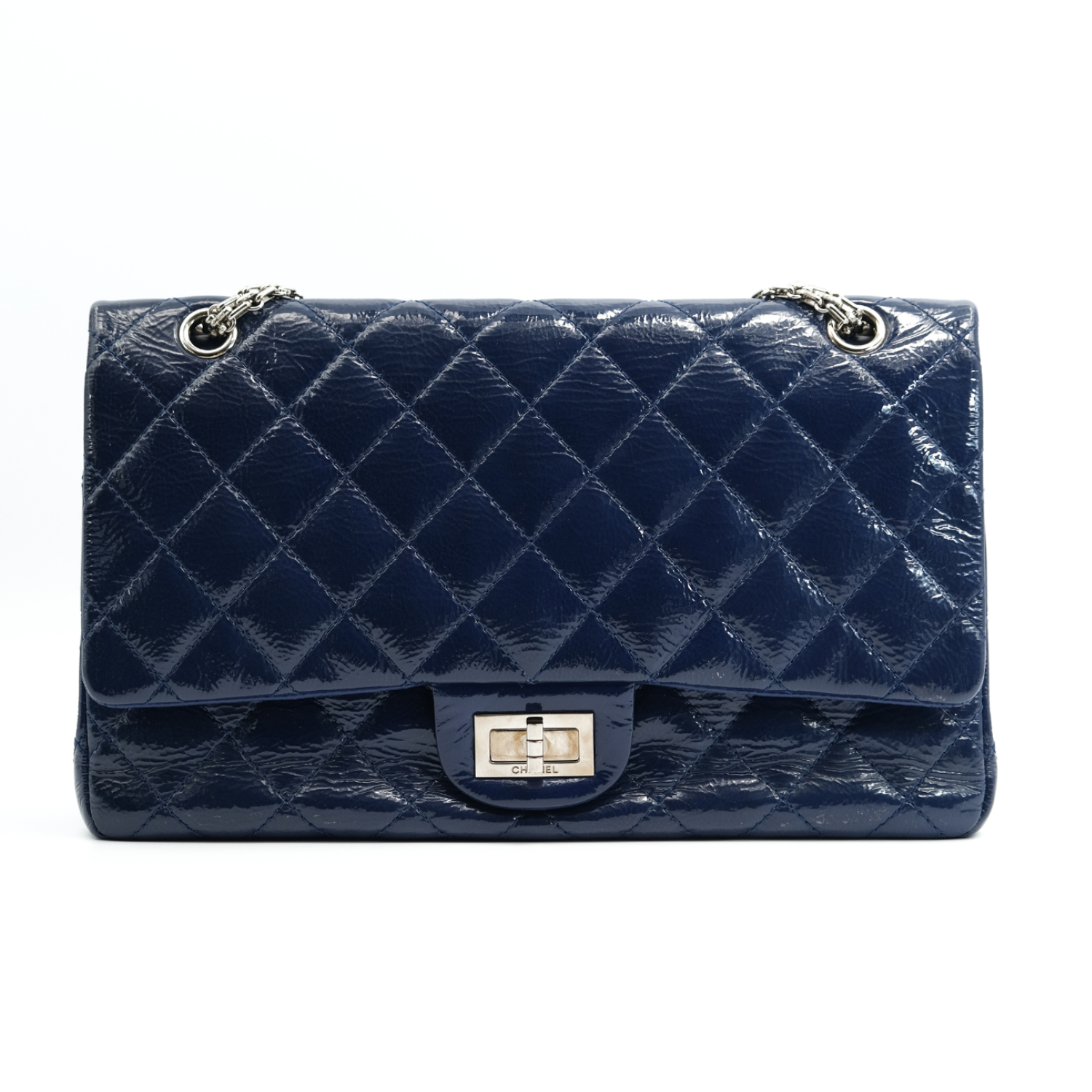 Navy blue chanel purse shop