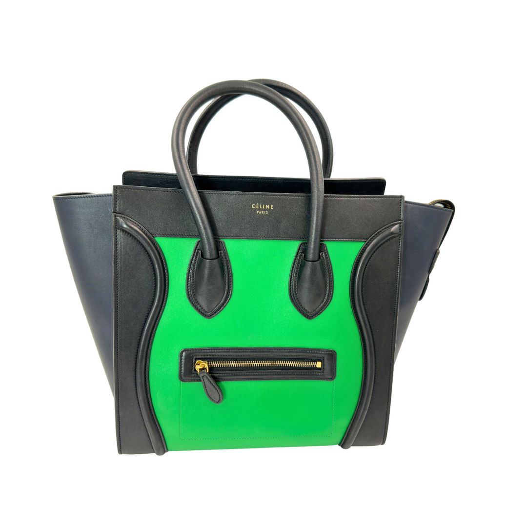 Céline Tricolor Leather Luggage Tote - Gemaee  UAE