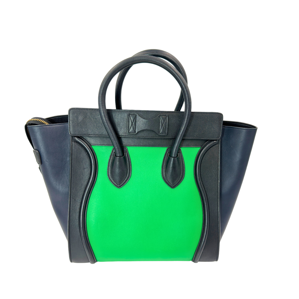 Céline Tricolor Leather Luggage Tote - Gemaee  UAE