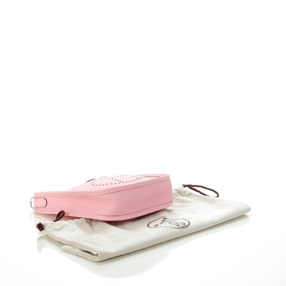 Hermès Evelyne 16 Amazone Bag in Rose Sakura Taurillon Clémence with Rose Sakura Strap - Gemaee  UAE
