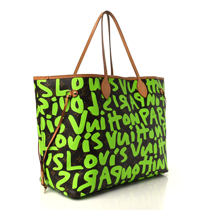 Louis Vuitton Monogram Graffiti Neverfull GM Tote Bag in Green Canvas - Gemaee  UAE
