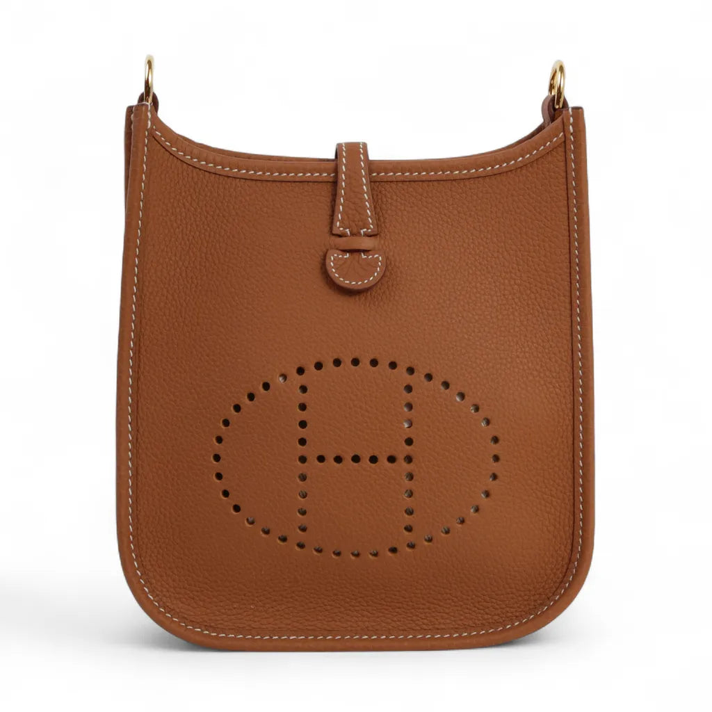 Hermès Evelyne 16 Amazone Clemence Leather Bag with Gold Hardware - Gemaee  UAE