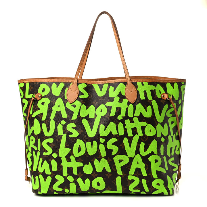 Louis Vuitton Monogram Graffiti Neverfull GM Tote Bag in Green Canvas - Gemaee  UAE