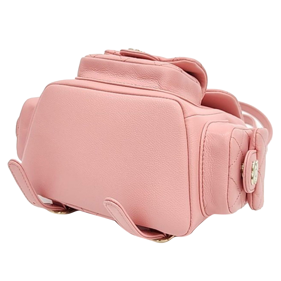 Chanel Caviar Pink Backpack Bag - Gemaee  UAE