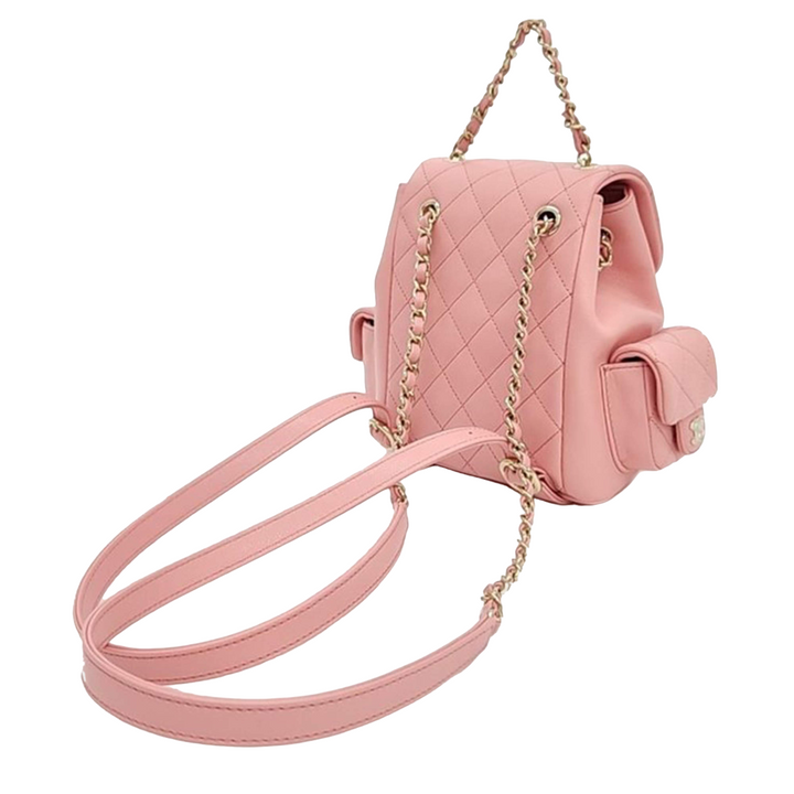 Chanel Caviar Pink Backpack Bag - Gemaee  UAE
