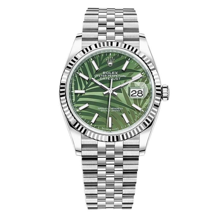 Rolex Watch 36mm Oystersteel Green - Gemaee  UAE