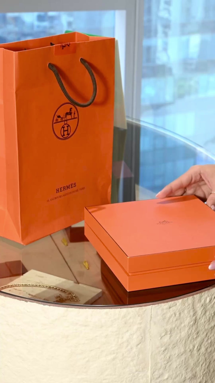 Hermès CA Farandole PM 18k Rose Gold 120 cm Long Necklace