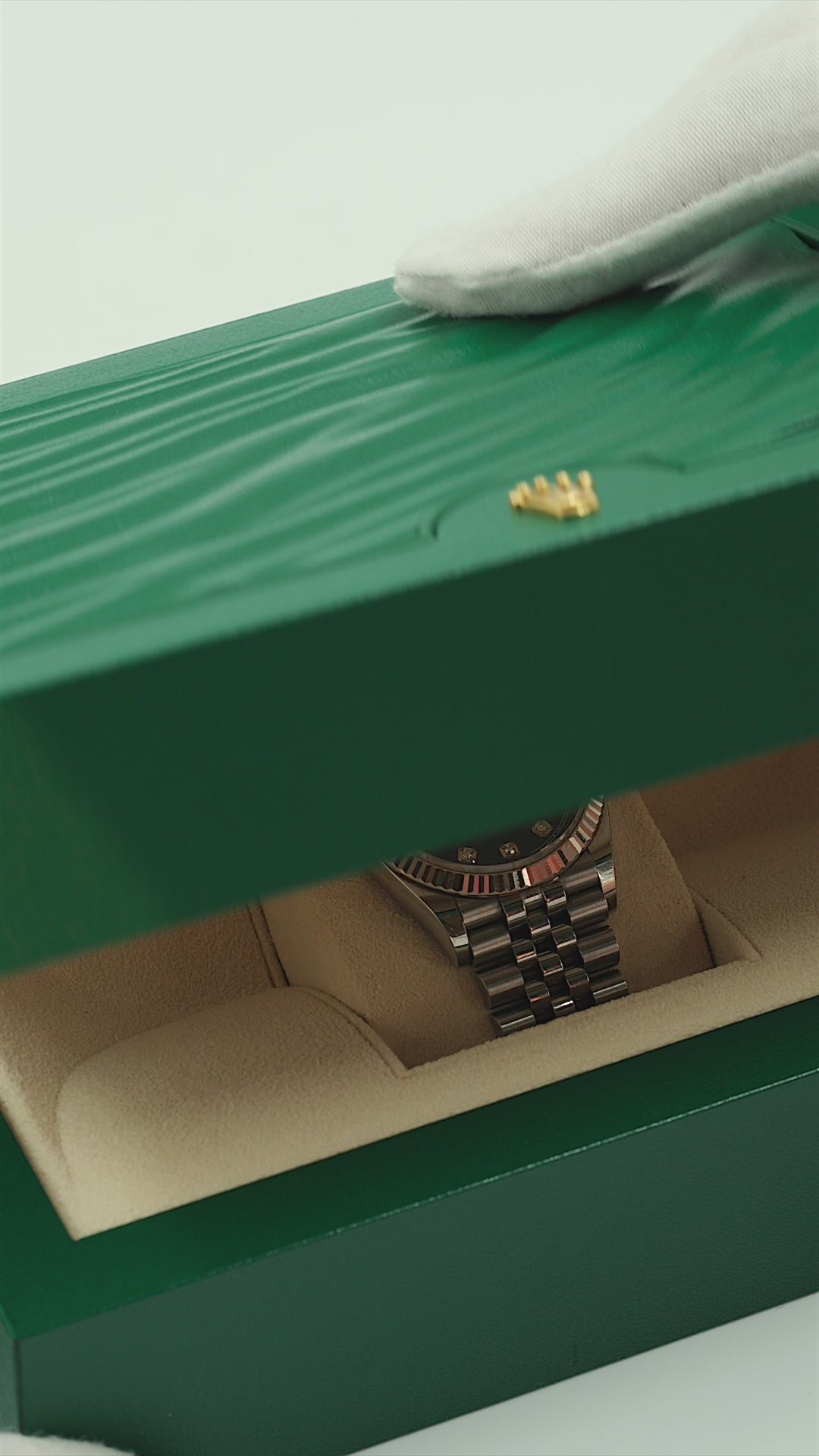 Rolex Datejust 36 10P Princess Cut Diamond Blue Dial