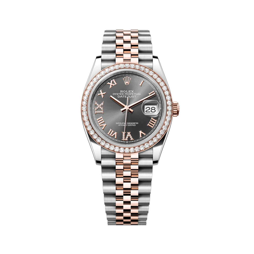 18K Rose Gold Rolex Lady-date Just 36 - Gemaee UAE