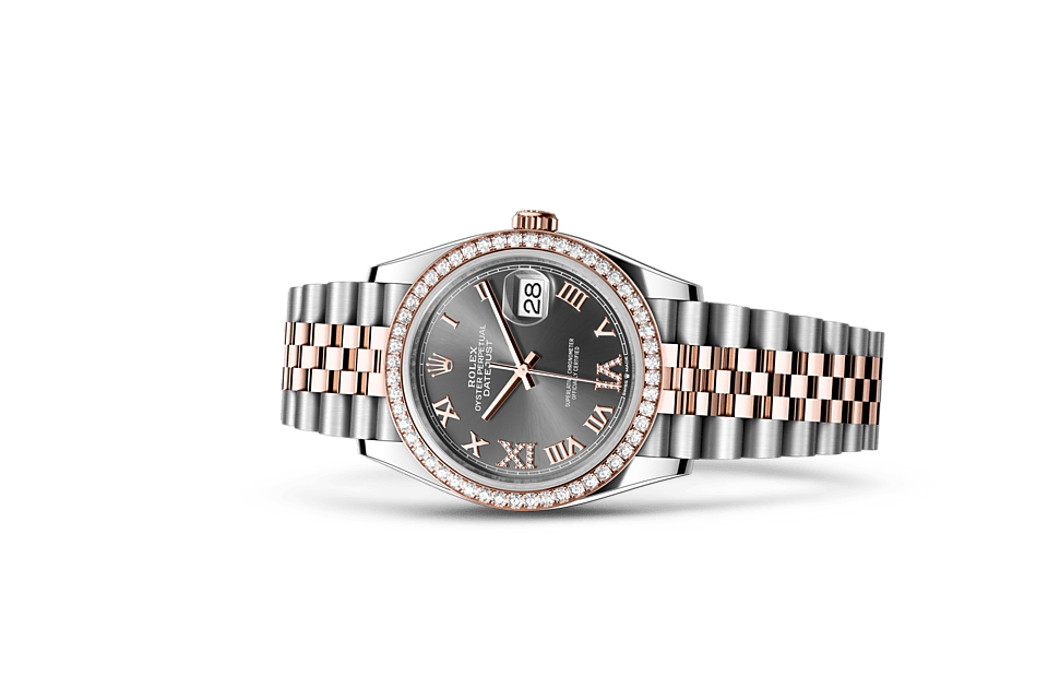 18K Rose Gold Rolex Lady-date Just 36 - Gemaee UAE