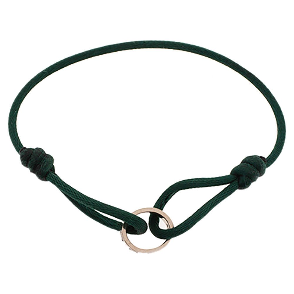 Cartier Love 18K White Gold Adjustable Cord Bracelet - Gemaee UAE