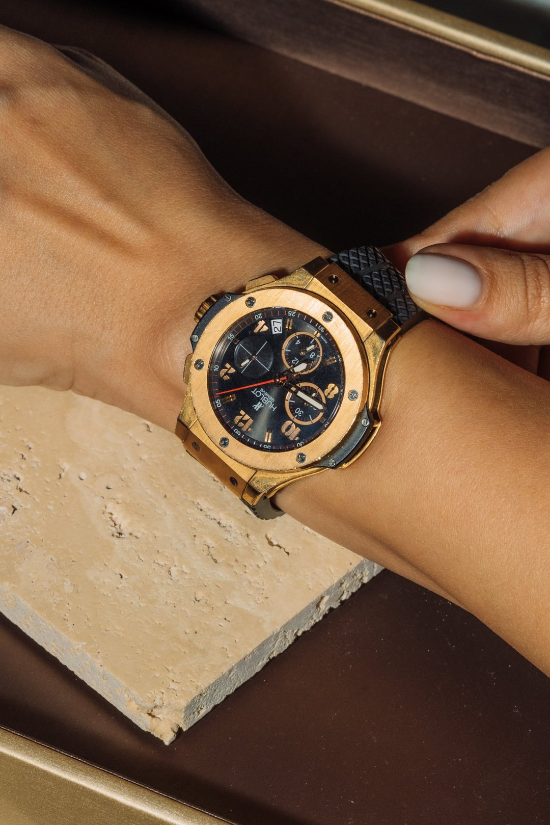 Hublot 18K Yellow Gold Big Bang Watch - Gemaee UAE